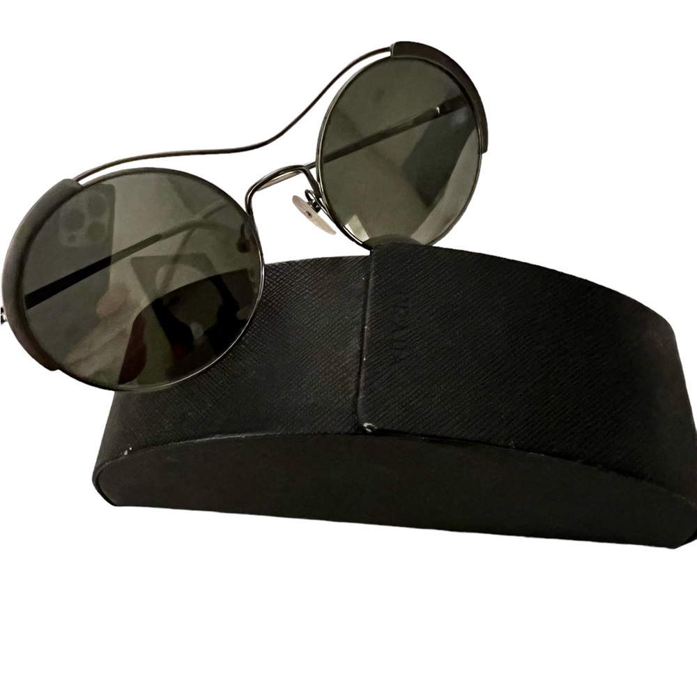 Authentic PRADA sunglasses. Gunmetal Gray Frames.  Very sexy on!